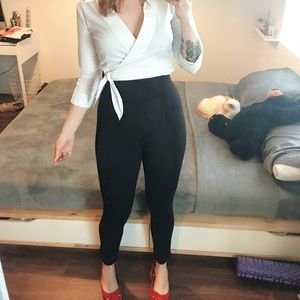 Pinup Girl Eva Ponte Pants in XS